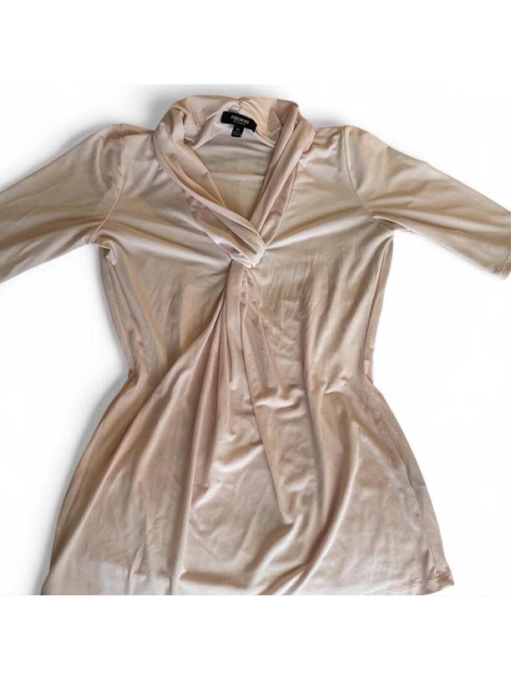 Coquette Soft Girl Pastel Pink Twist Knot Top xs Y2K